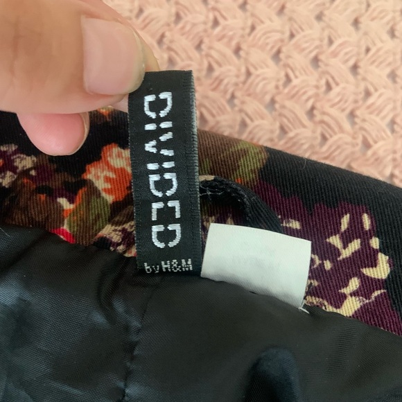 Jean jacket 100% cotton Floral Print Black Small - Picture 6 of 10